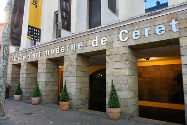 MC mc MC PHOTOPQR/L'INDEPENDANT/MICHEL CLEMENTZ / CERET / MUSEE D'ART MODERNE CERET2 ENTREE DU MUSEE DE CERET